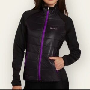 Marmot Women's Black and Purple Variant Jacket, size L, EUC